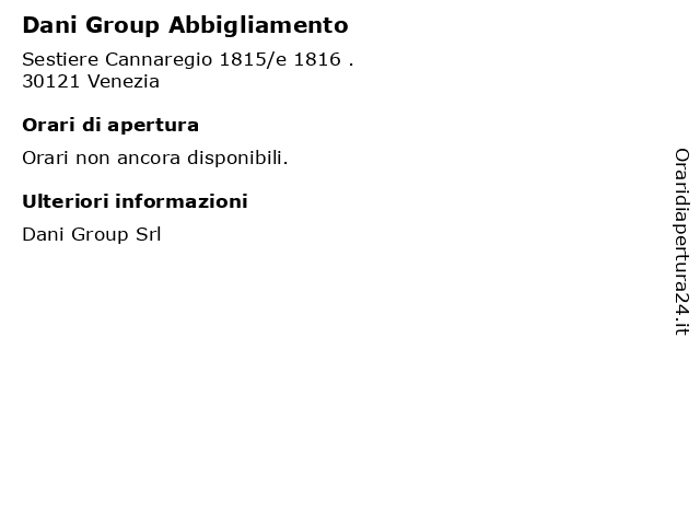 Dani sales group abbigliamento